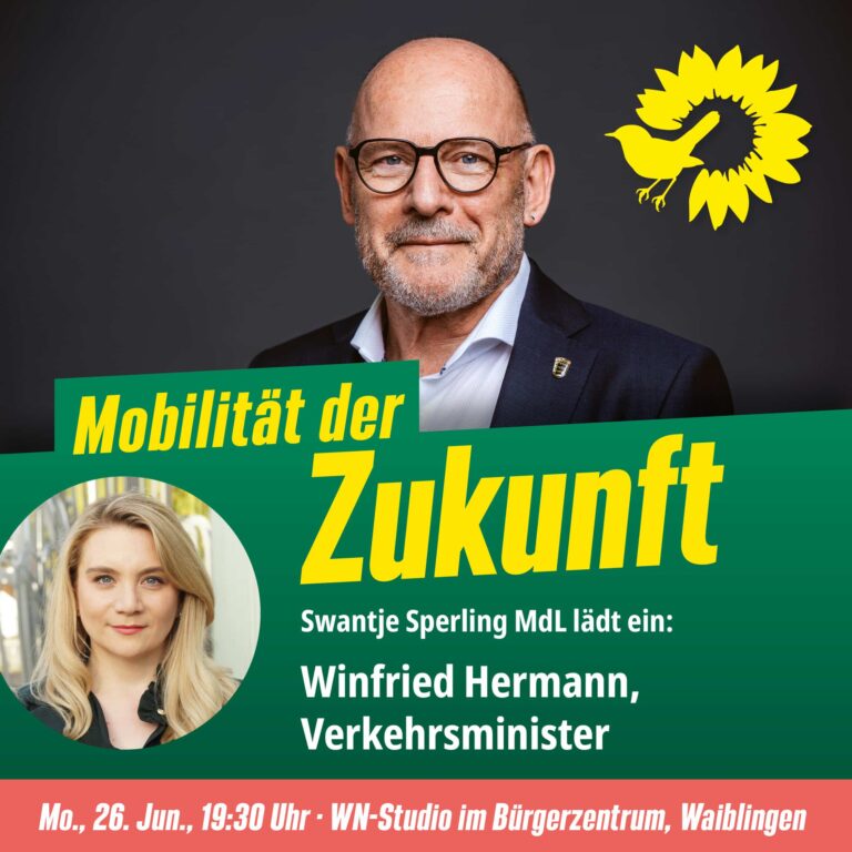 Podiumsdiskussion „Mobilität der Zukunft“ mit Verkehrsminister Winfried Hermann