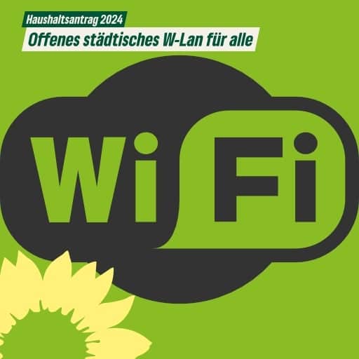 Haushaltsantrag 2024: Offenes W-Lan