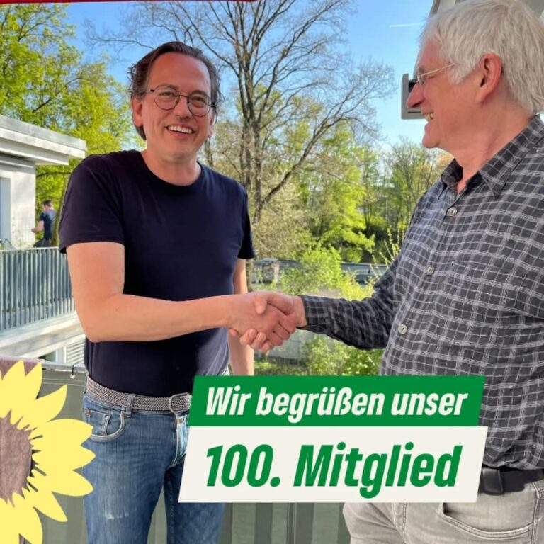 100. Mitglied begrüßt